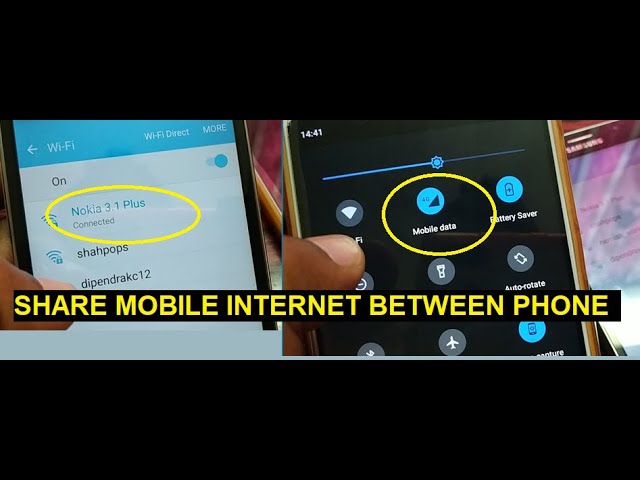 how to share Mobile Internet with other phone having No Sim Card [New]