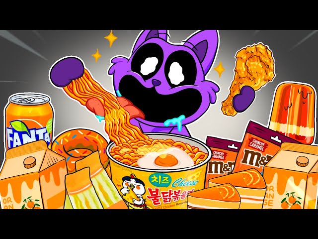 Convenience Store Orange Purple Mukbang ASMR - Catnap | POPPY PLAYTIME CHAPTER 3 Animation | ASMR