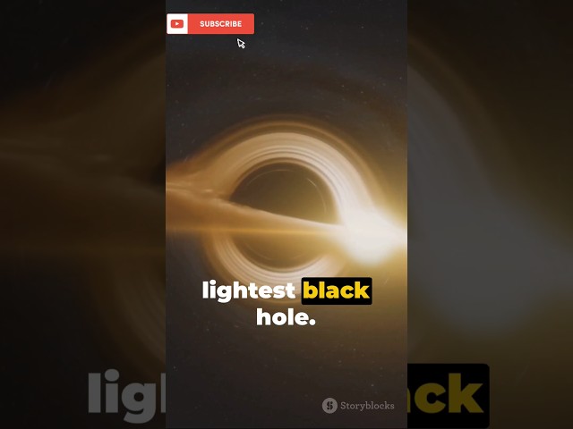 Lightest Black Hole: A Cosmic Mystery #astronomy #space #cosmos #universe #blackhole #neutronstar