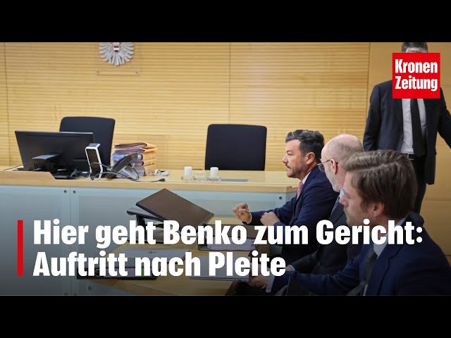 Benko ist aufgetaucht: Hier geht er zum Gericht | krone.tv NEWS