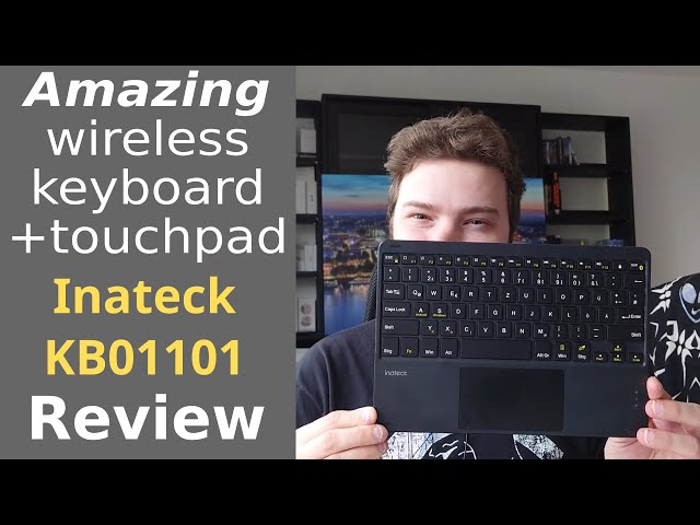 Inateck KB01101 - Amazing compact wireless keyboard+touchpad for tablets, smartphones & computers