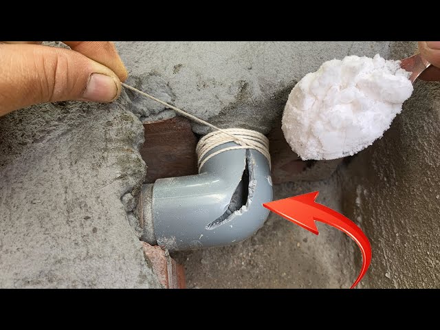 This plumbing technique will surprise you! baking soda and a thread