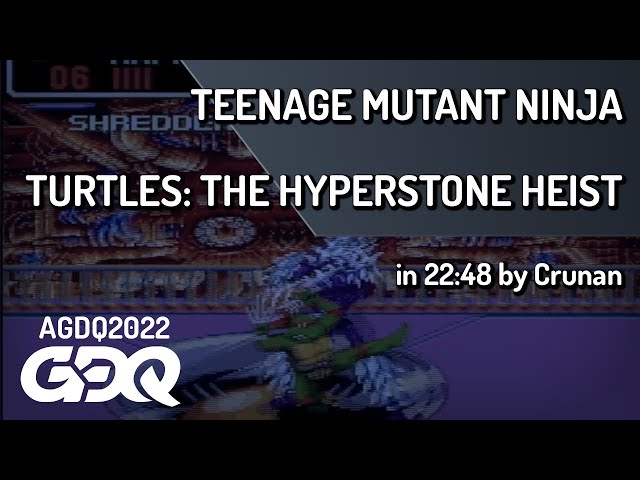Teenage Mutant Ninja Turtles: The Hyperstone Heist by Crunan in 22:48 - AGDQ 2022 Online