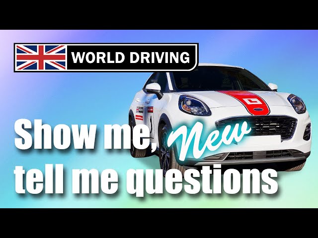 NEW! Show Me, Tell Me Questions 2024: UK driving test questions
