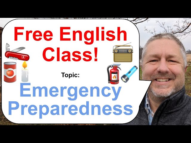 Let's Learn English! Topic: Emergency Preparedness 🕯️🔦📻
