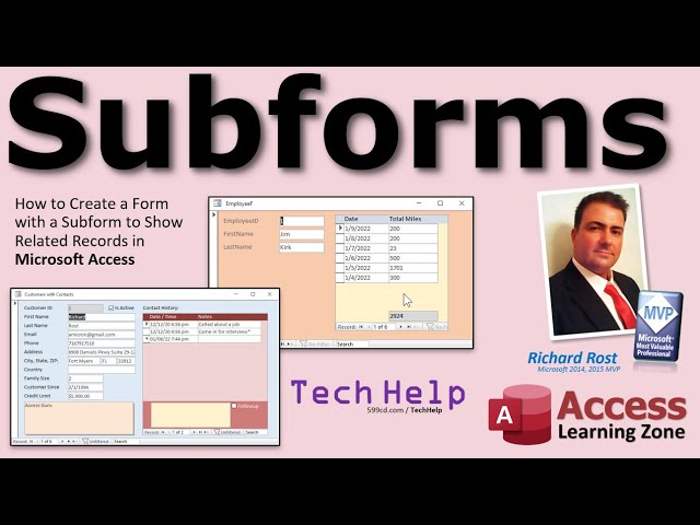 How to Create a Form with a Subform to Show Related Records in Microsoft Access