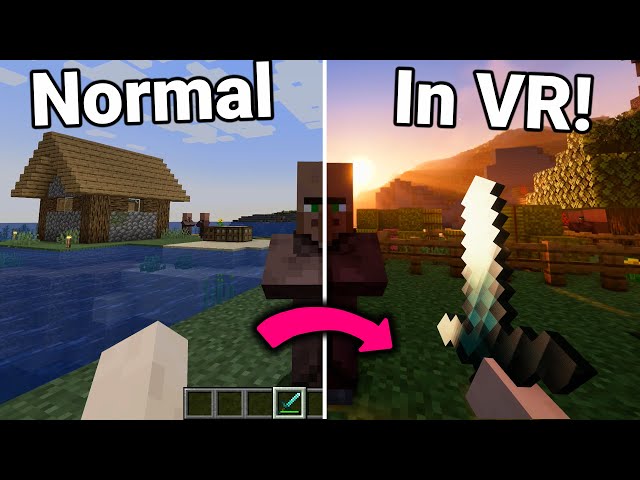 I made Minecraft into the Perfect VR Game using Mods!
