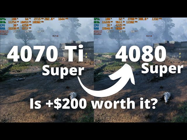 RTX 4070 Ti Super vs RTX 4080 Super: The Ultimate Comparison!!!