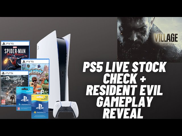 PS5 Restock Live + Resident Evil Gameplay Showcase | Capcom