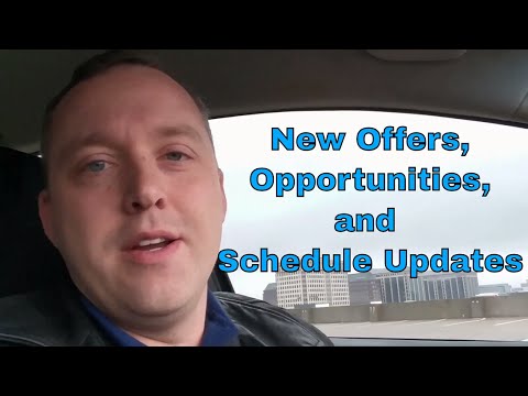 New Offers and Opportunities | Schedule Update