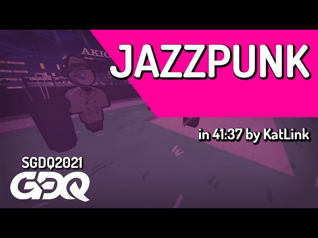 Jazzpunk by KatLink in 41:37 - Summer Games Done Quick 2021 Online