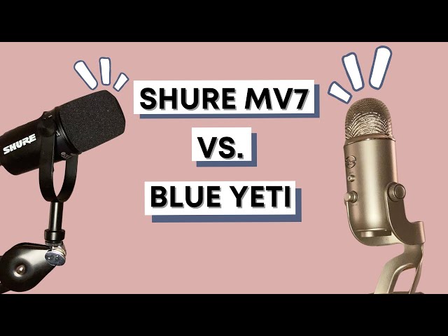 Shure MV7 vs. Blue Yeti -- Which USB microphone should you choose? (audio comparison)