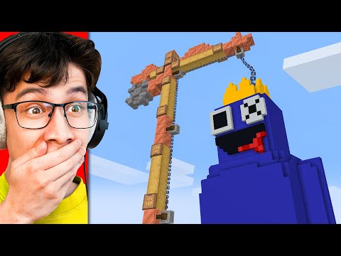 I Stole My Friend’s Rainbow Friend House in Minecraft