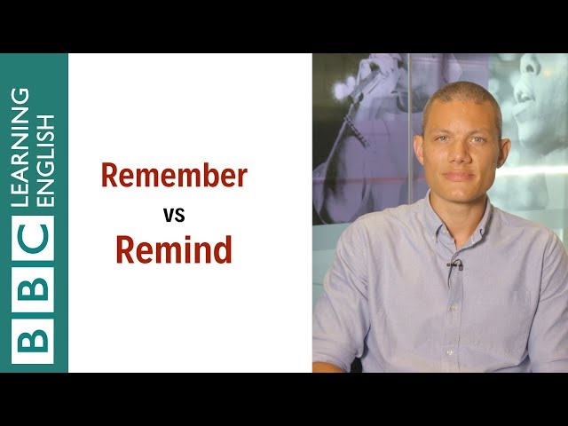 Remember vs Remind - English In A Minute