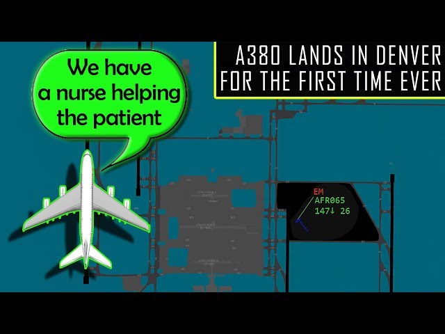 [REAL ATC] Air France A380 Diverts to Denver with a Medical Emergency!