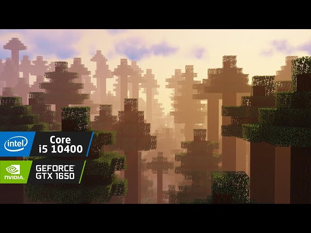MINECRAFT TEST IN INTEL I5 10400 and GTX 1650 (IN DECEMBER 2022)