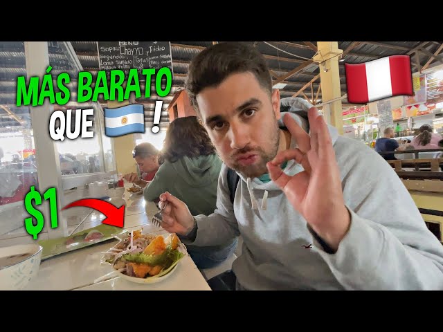 Argentino PRUEBA COMIDA PERUANA por PRIMERA VEZ 🇵🇪 🇦🇷 | Mercado San Pedro, Perú #5