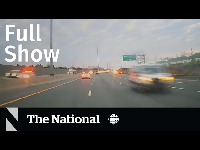 CBC News: The National | New video of Highway 401 police chase