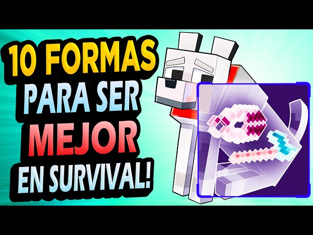 ✅ 10 Formas Para ser MEJOR en Survival Minecraft!!