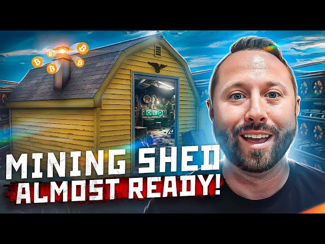Building a Crypto Mining Shed | Exhaust Airflow Fans Installed!