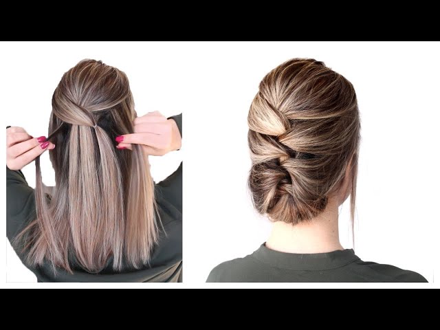 1 Minute Updos for Short to Medium Hair!