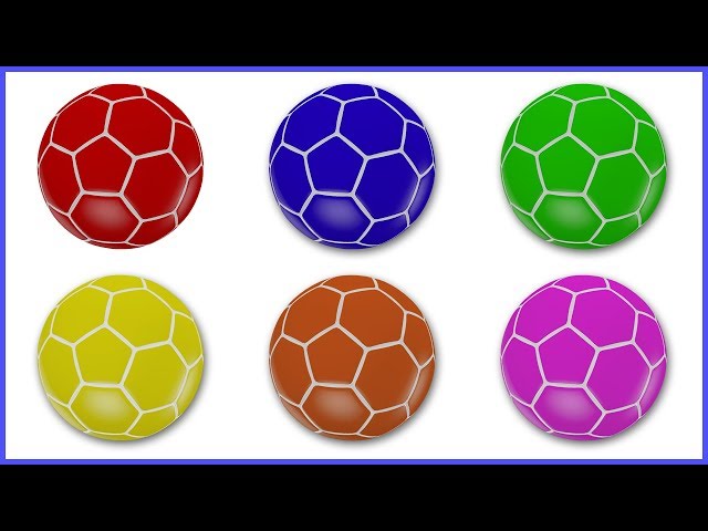 Learn Colors With FIFA Soccer Balls | Learning Colours with Footballs | Videos for Kids & Children