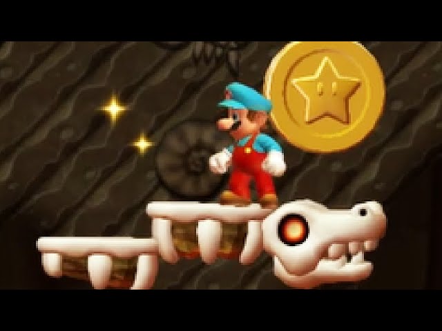 Cloudy Super Mario Bros. U 2 Walkthrough #6 - Dry Dry Peaks 2/3 [100%]