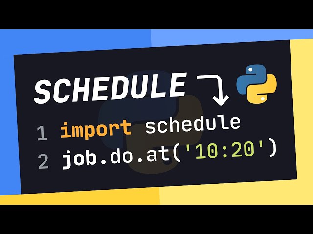 How To SCHEDULE Functions & Tasks In Python (FULL GUIDE)