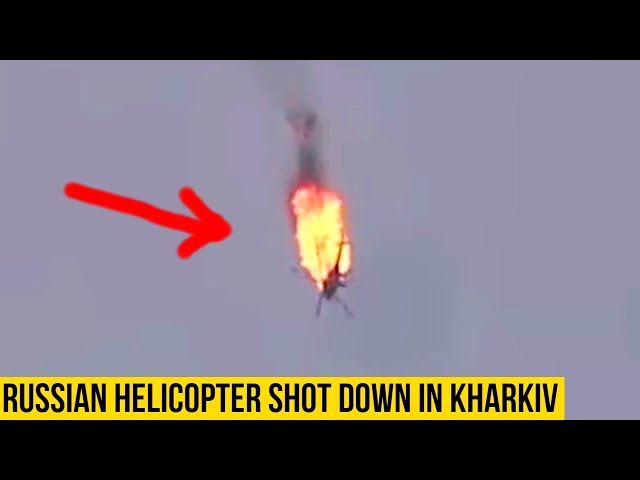 Russian combat helicopter was shot down In Kharkiv.