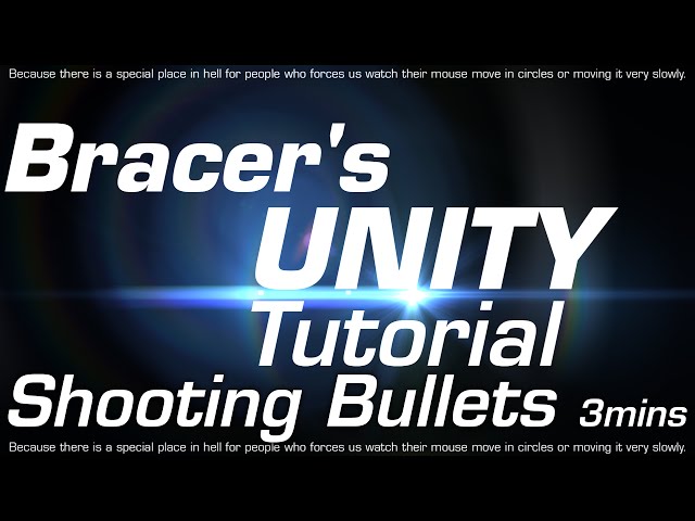 How to Shoot Bullets in Unity in 3mins!