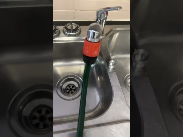 Connect Garden hose to kitchen tap