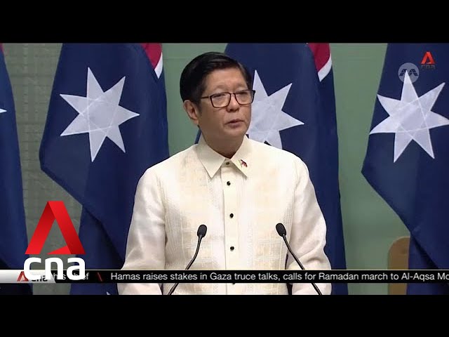 Marcos tells Australian parliament Philippines will not "yield" on South China Sea