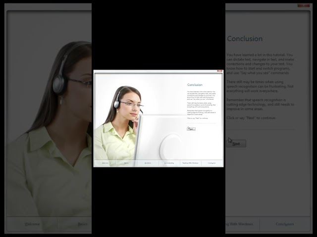 Windows Vista Speech Recognition tutorial