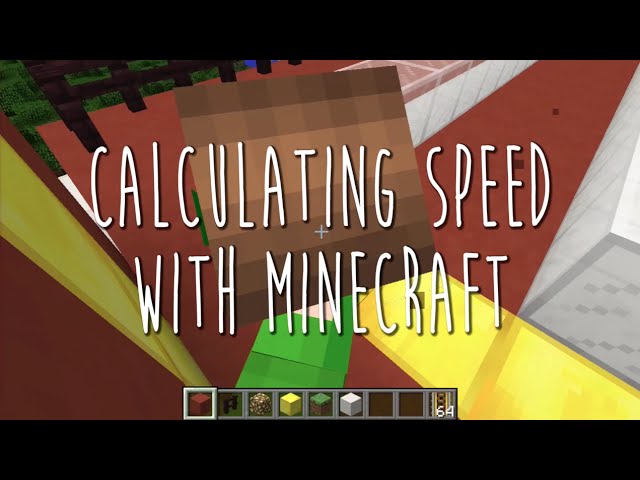 Minecraft in Education: Calculating Speed