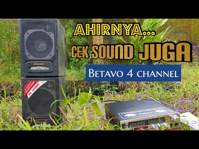 Dahsyat.. Power Mini 4 Channel Betavo Audio Miniatur Sound