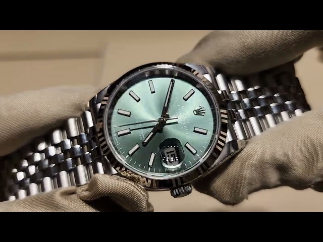 Rolex Datejust 36mm Mint Green Dial Jubilee Bracelet Ref.126234 Unboxing And Overview