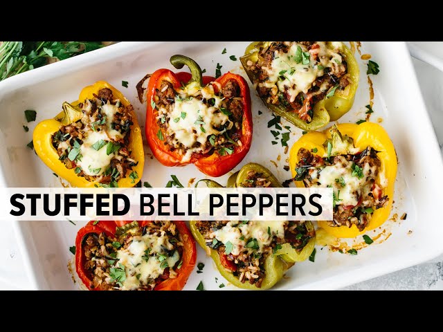 STUFFED PEPPERS | stuffed bell peppers recipe + meal prep tips