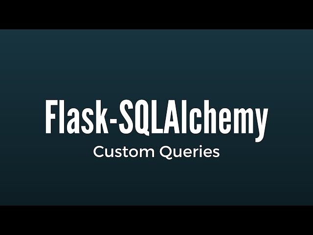 Executing Custom SQL Statements in Flask-SQLAlchemy