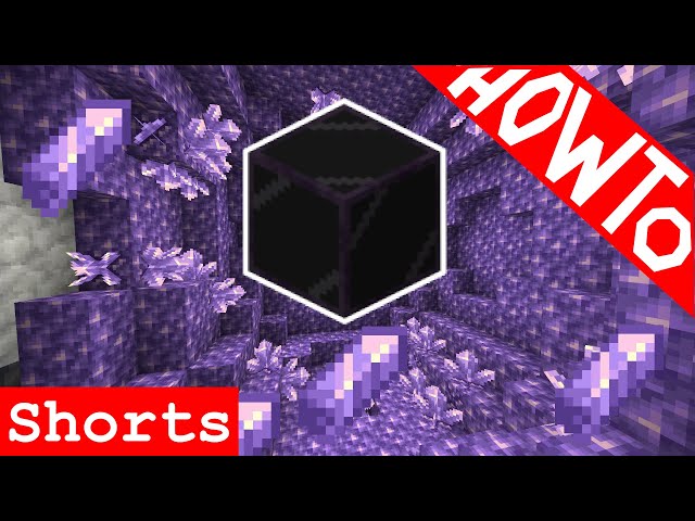 Minecraft 1.17 How to Easily Craft and Use Tinted Glass - Tutorial