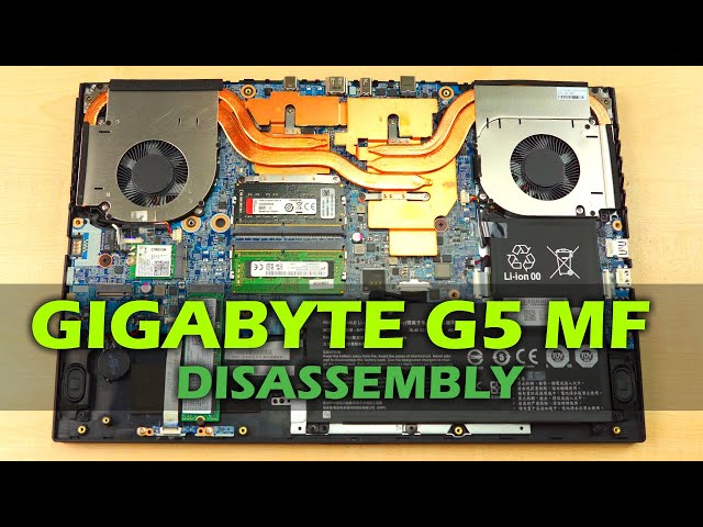Gigabyte G5 MF (2023) Review - disassembly and upgrade options
