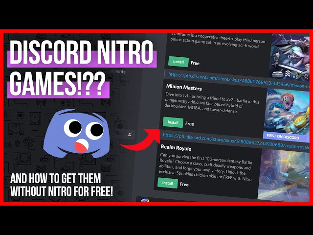 DISCORD NITRO GAMES!!! (and how to get them for FREE)