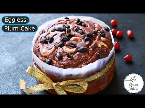 Christmas Special Eggless Plum Cake Recipe without Oven | Easy Plum Cake Recipe ~The Terrace Kitchen