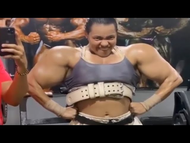 Woman Loves Her Fake Muscles