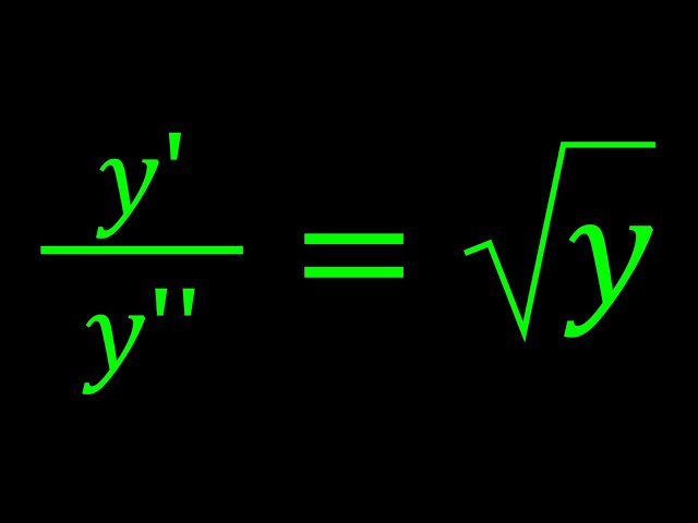 Can You Solve An Interesting Differential Equation?