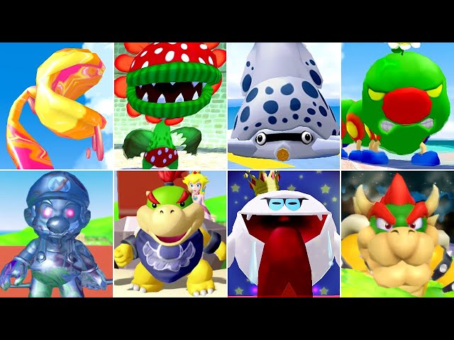 Super Mario Sunshine HD - All Bosses (No Damage)