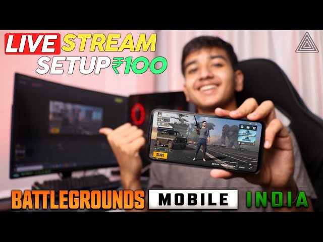 PUBG Mobile Live Stream in ₹100 Without Capture card || Live streaming setup