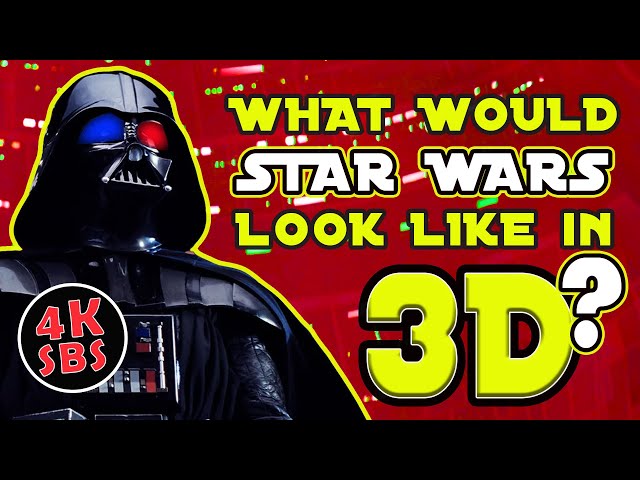 What would Star Wars Episode IV look like in 3D? Watch the Star Wars 3D Megamix to find out! 4K SBS.