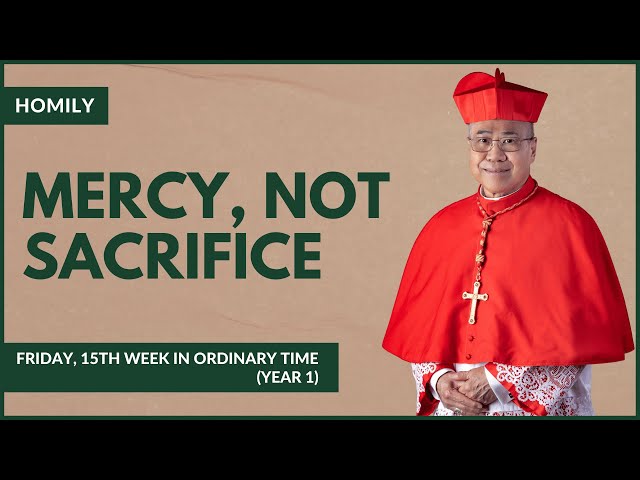 Mercy, Not Sacrifice - William Cardinal Goh (Homily - 21 Jul 2023)