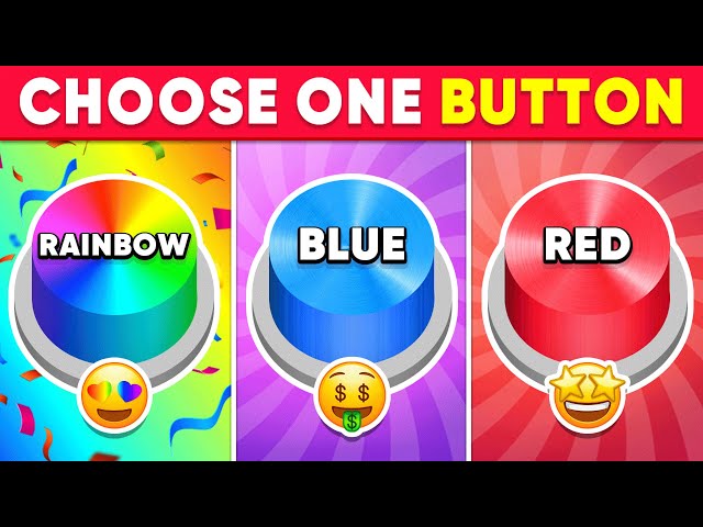 Choose One Button! Rainbow, Blue or Red Edition 🌈💙❤️ Quiz Shiba