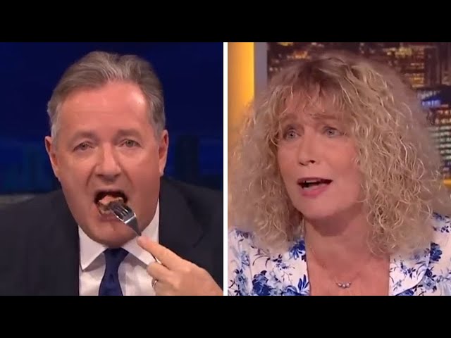 Piers Morgan vs Vegans | Every Time Piers Morgan Ate Meat In Front Of Vegans